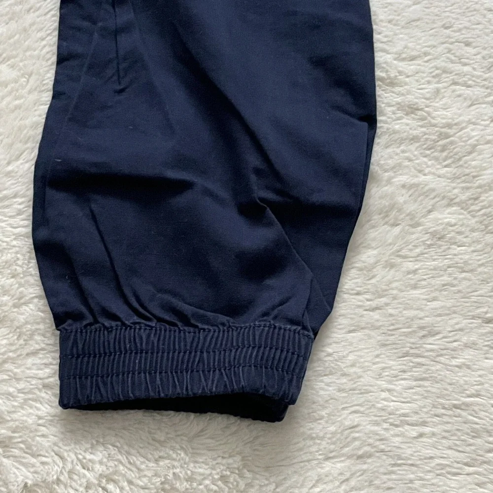 The Childrens Place Jogger Stretch Twill Navy/Tan Utility Casual 12 Set of 2